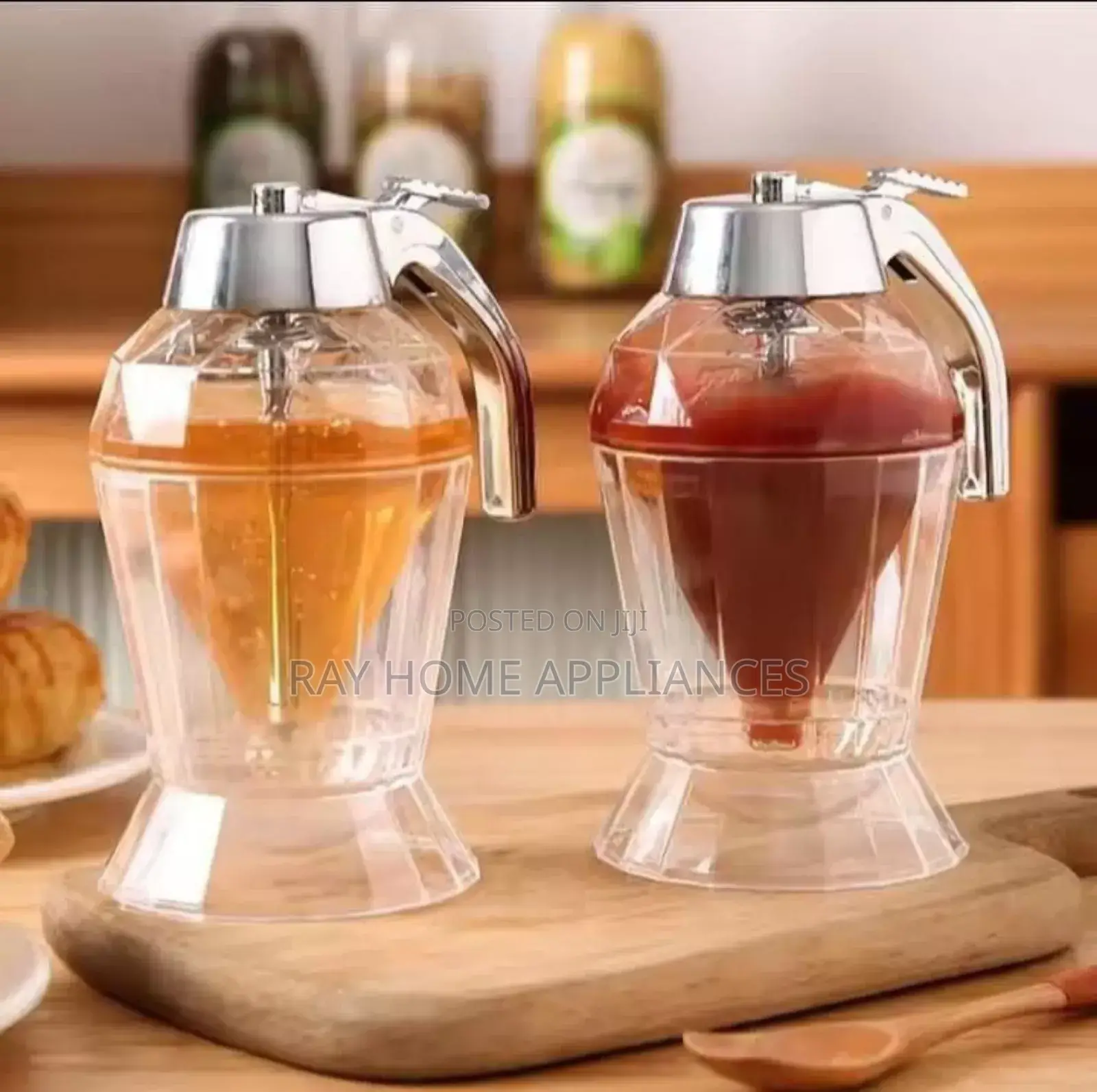 Diamond Shaped Acrylic Honey Dispenser Capacity 200ml