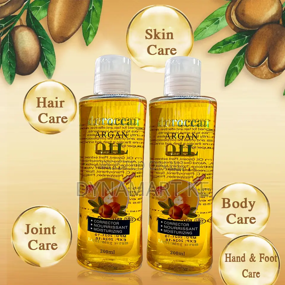 Dr Meinaier Moroccan Argan Oil Serum - 200ml For Hair, Face And Body