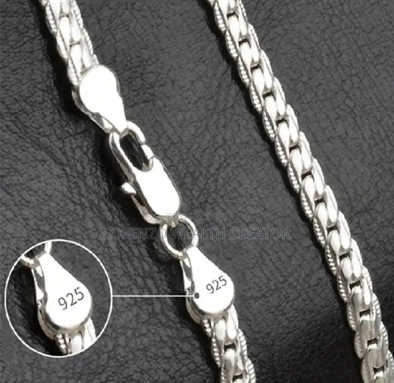 Sterling Silver Hip Hop Necklace