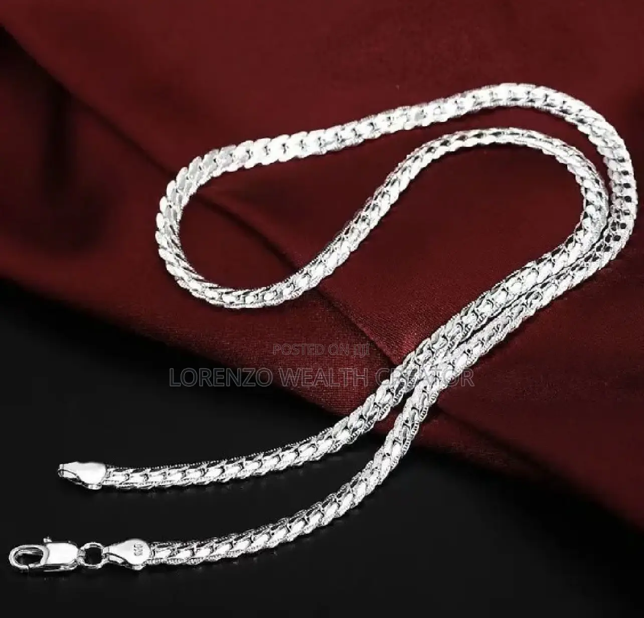 Sterling Silver Hip Hop Necklace