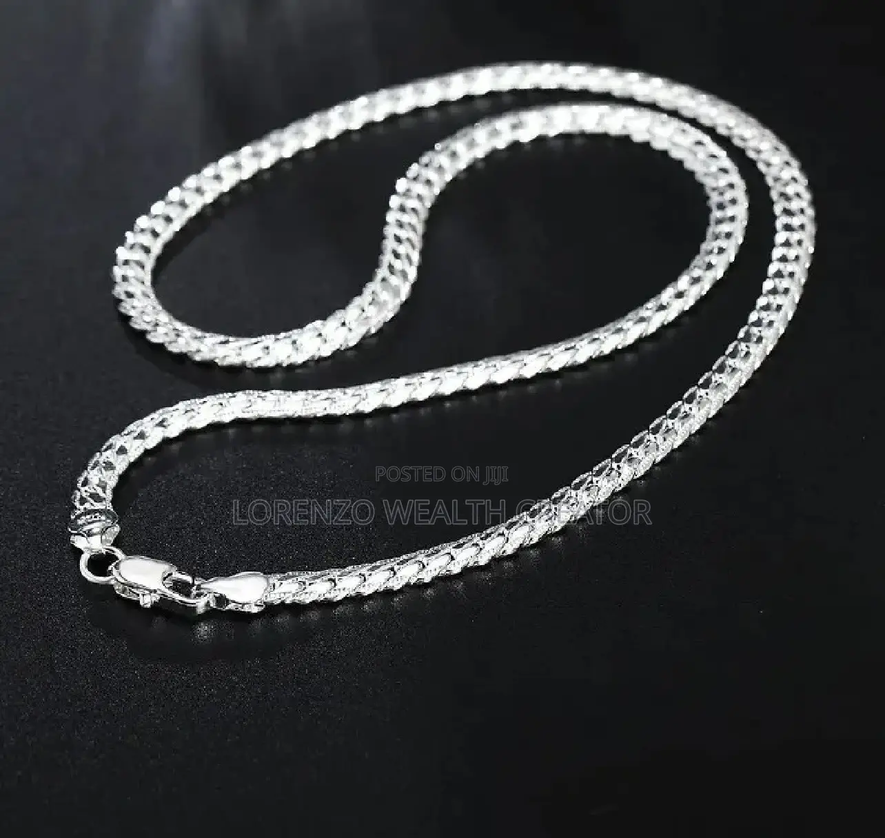Sterling Silver Hip Hop Necklace