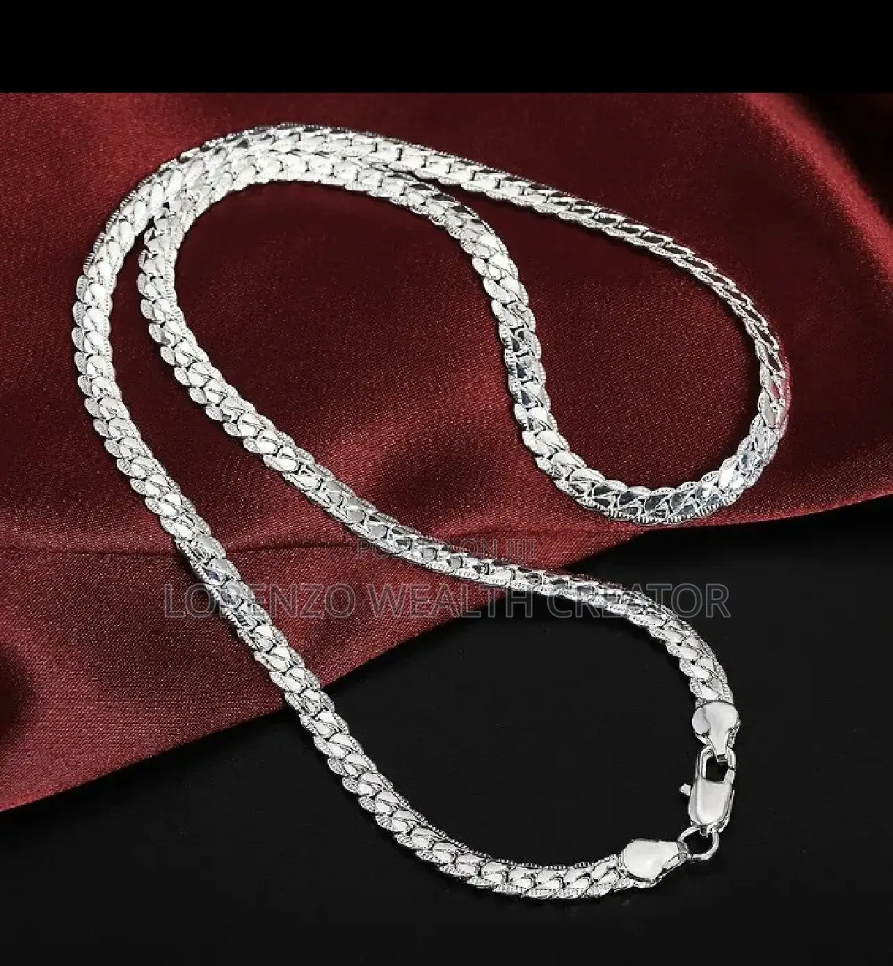 Sterling Silver Hip Hop Necklace
