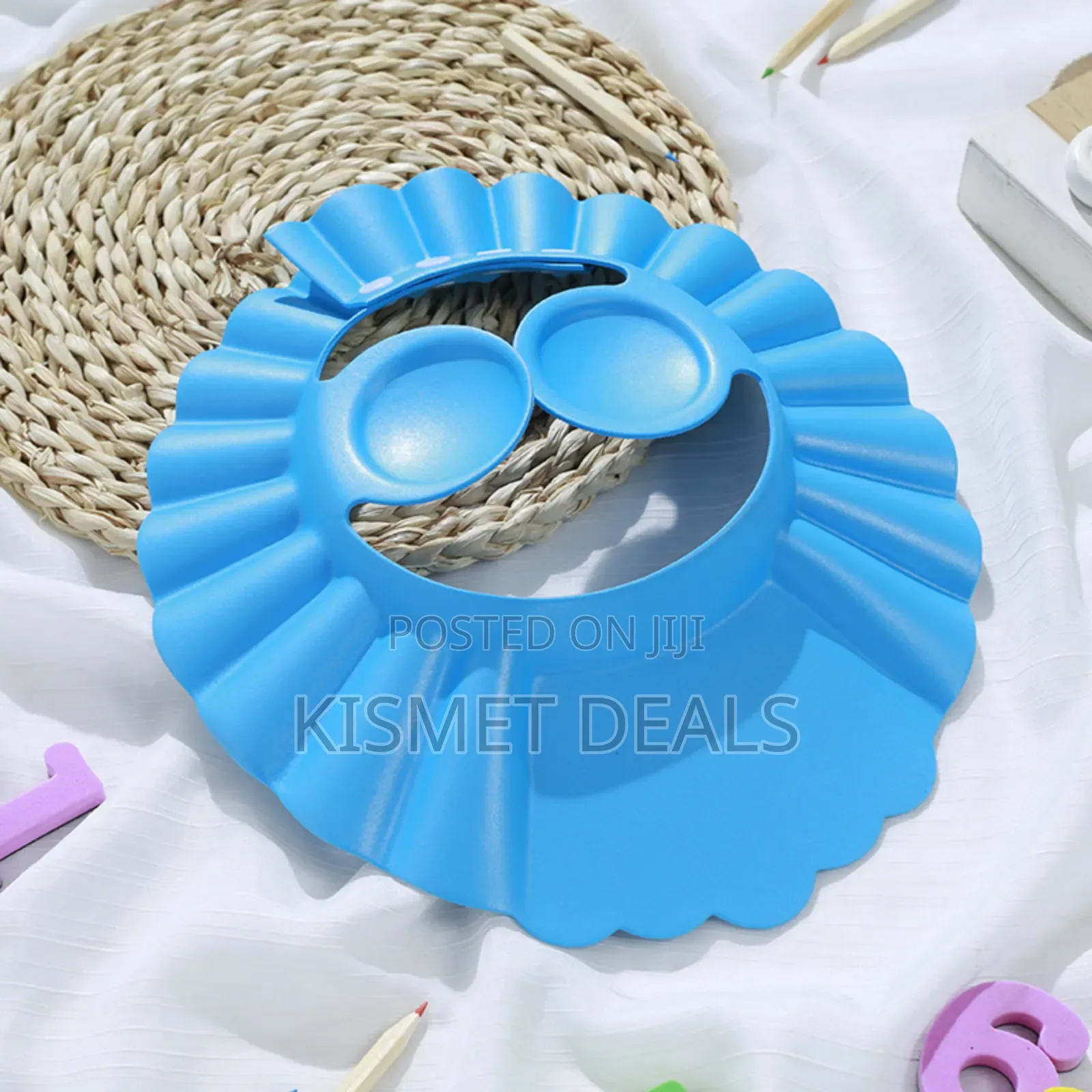 *Cute Cartoon Adjustable Baby Shower Hat Shampoo Cap Waterproof