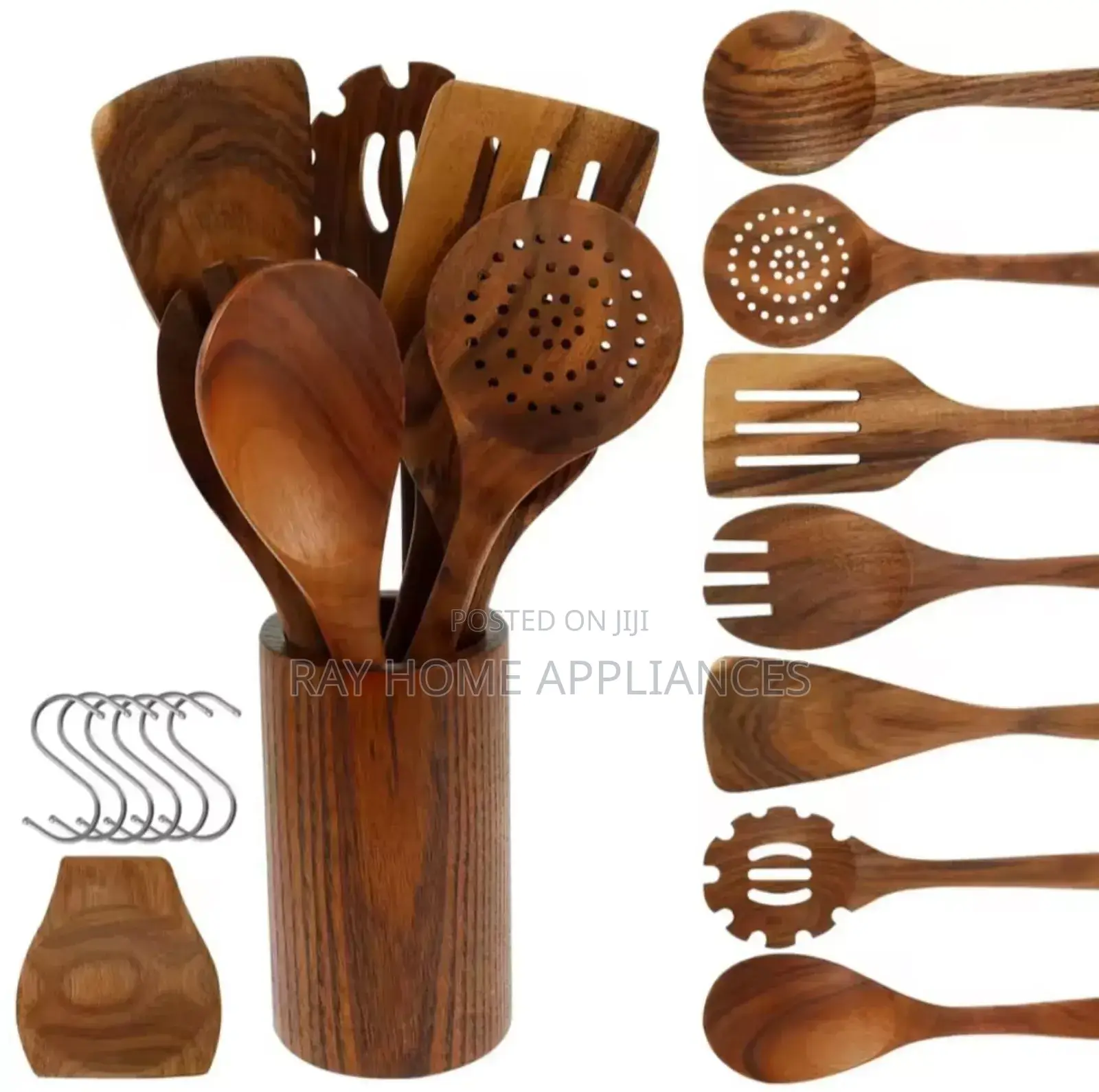 8pieces Wooden Cooking Cultery Set
Good Quality Easy to Clean
