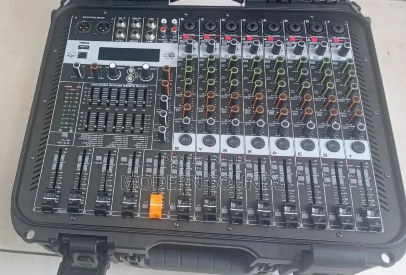 8-Channel Powered Audio Mixer