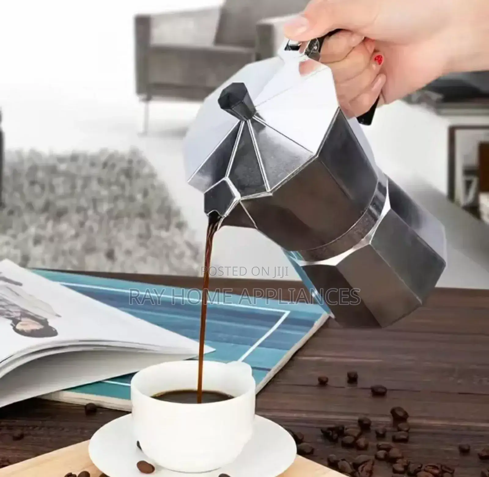 Coffee Maker Pot Stainless Steel Silver 600 Ml