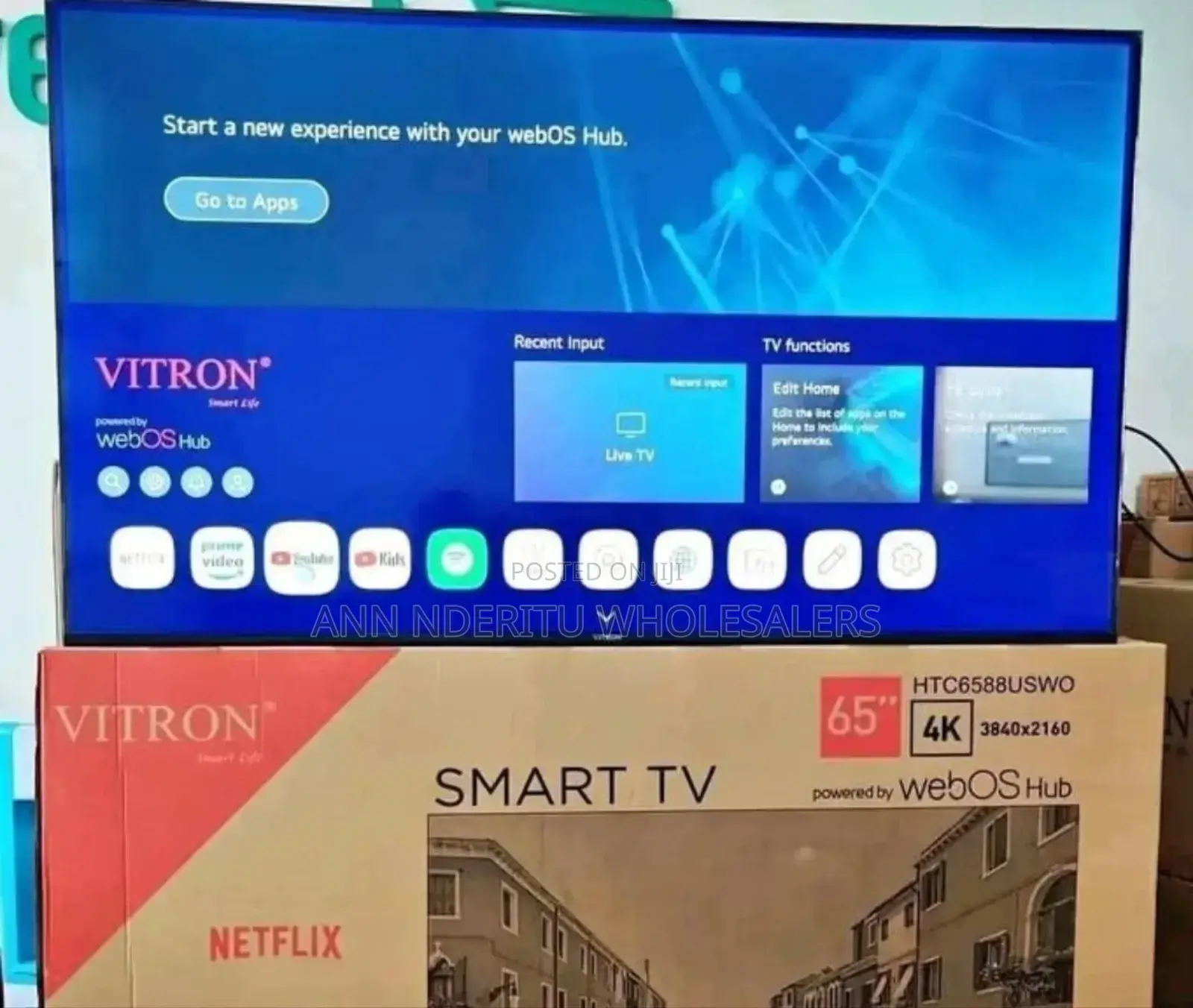 Apps Enabled Webos Vitron 65 Inch Television