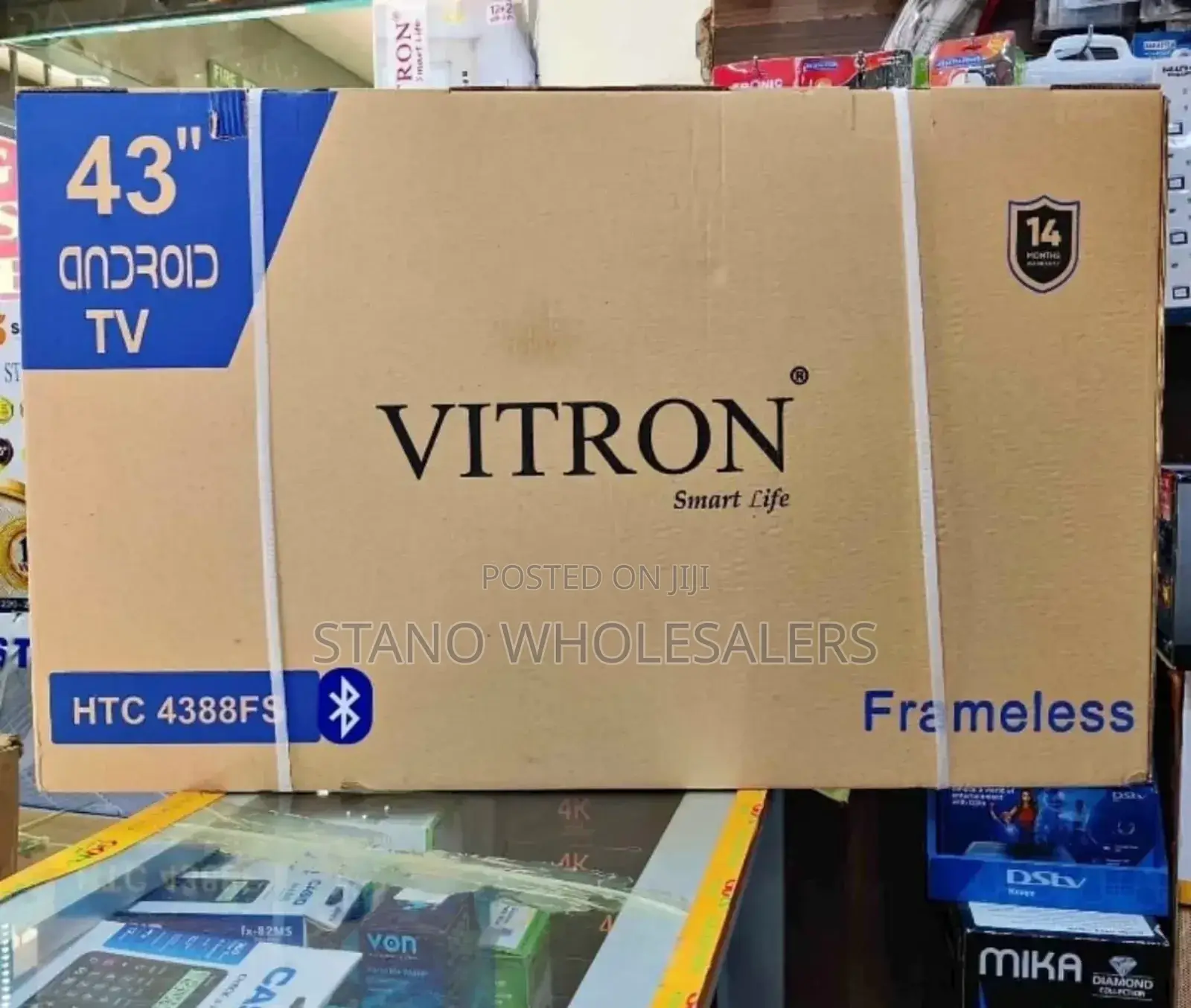 Wifi Enabled Vitron 43 Inch Android Television HTC 4388fs