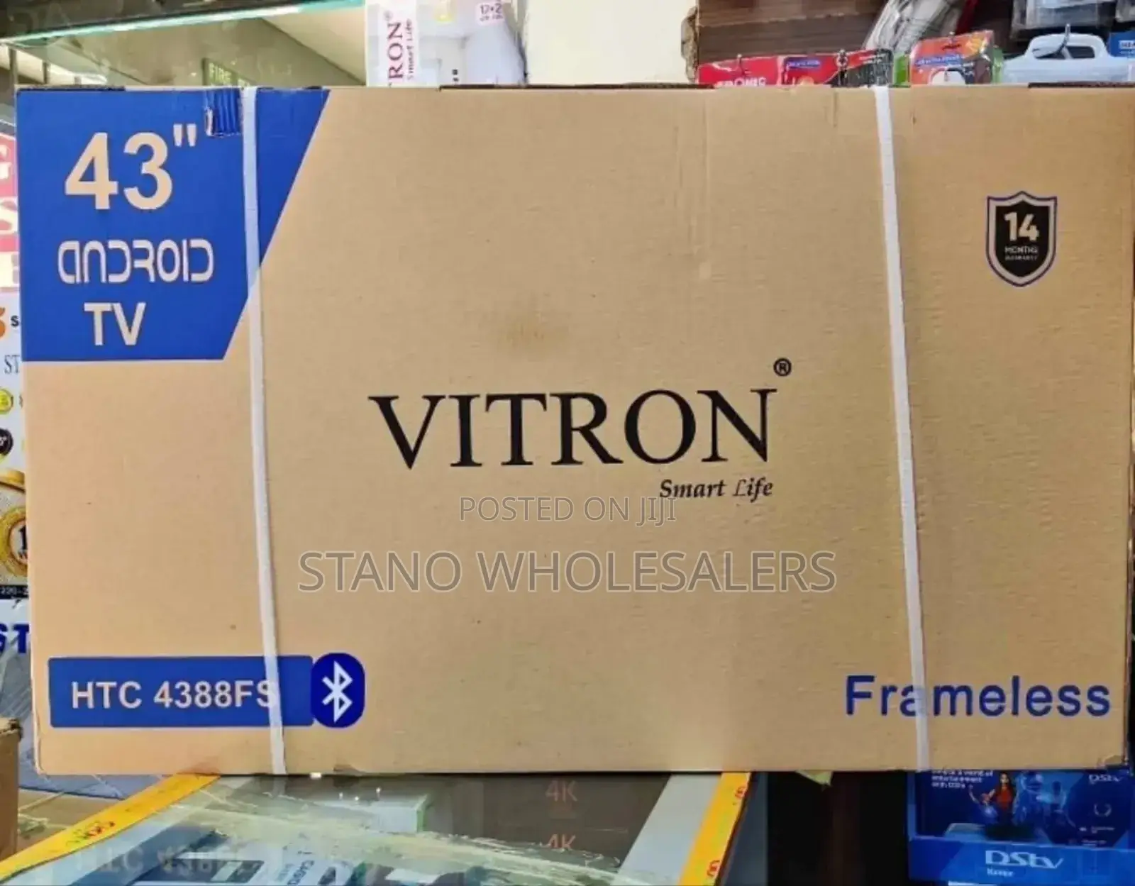 Wifi Enabled Vitron 43 Inch Android Television HTC 4388fs