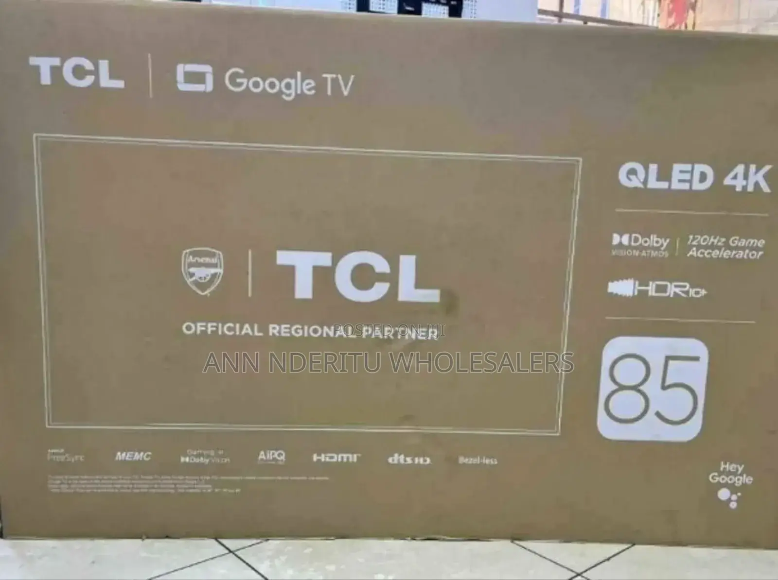 Wifi Enabled TCL 85 Inches C6 K Qled Television
