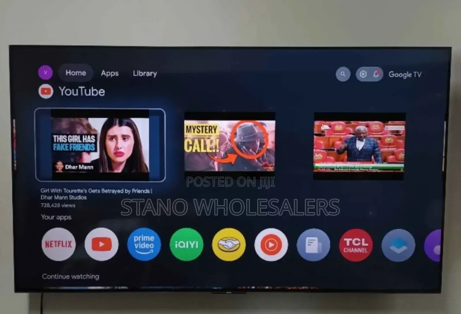 14 Months Warranty Frameless TCL 65 Inch Qled Tv