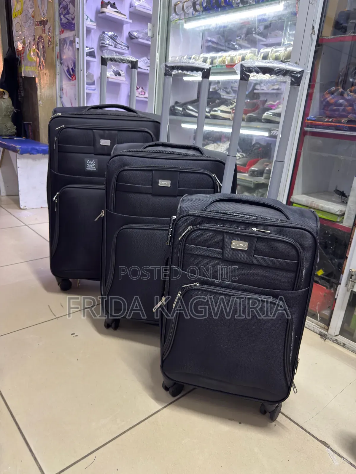3 In 1 Jazz Power Waterproof Fabric Premium Quality  Suitcases