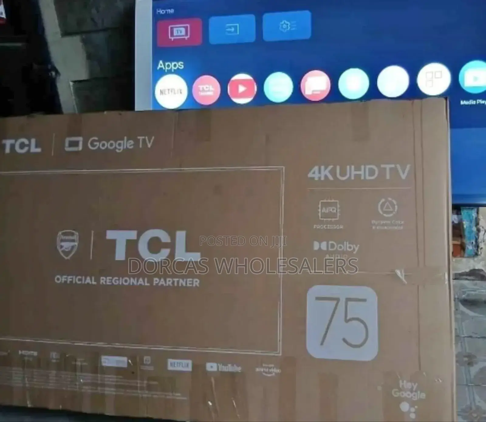 14 Months Warranty TCL 75 Inch Qled Tv