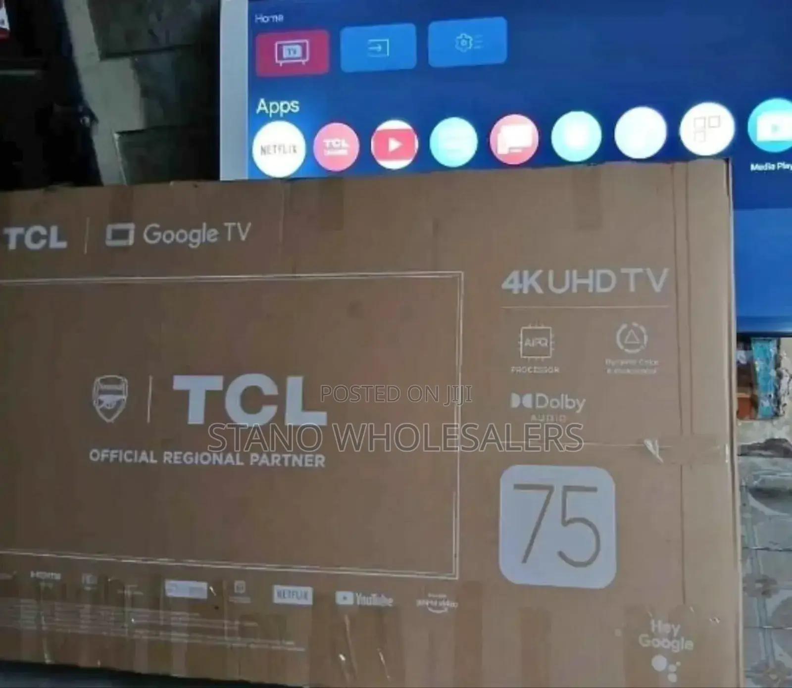 14 Months Warranty TCL 75 Inch Qled Tv