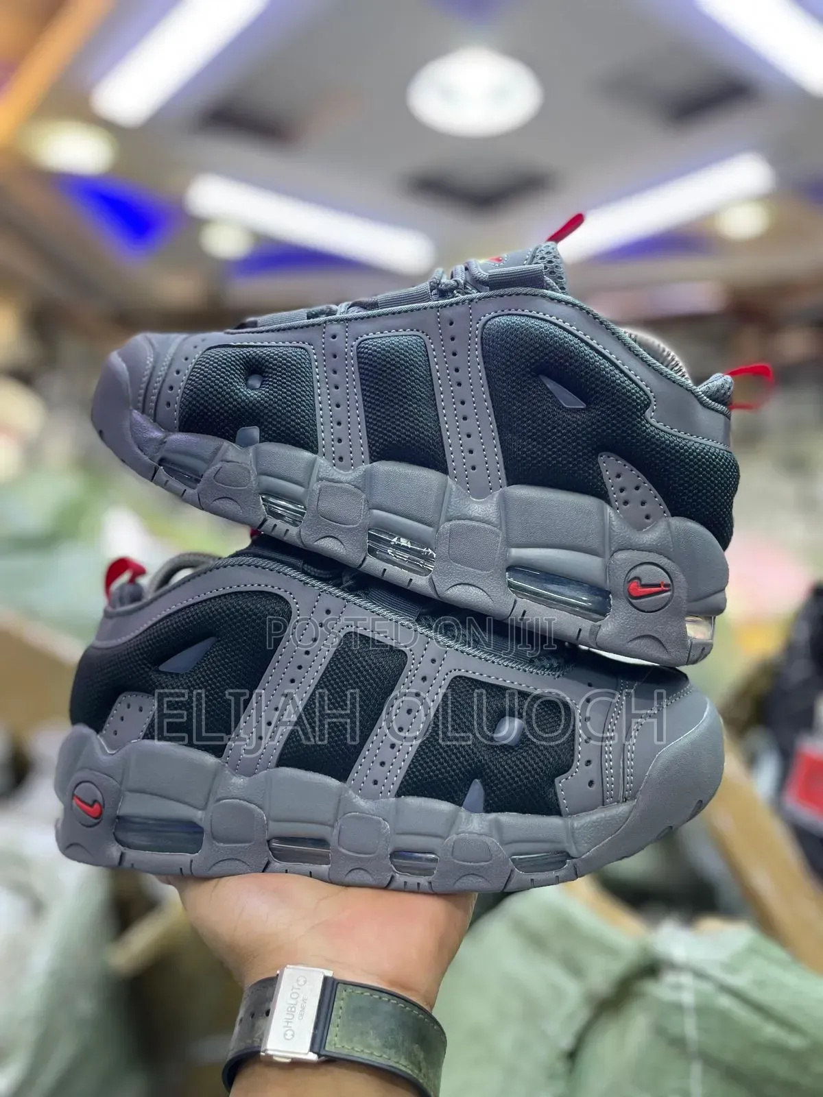 Nike  Air Max Uptempo “Grey And Black “
