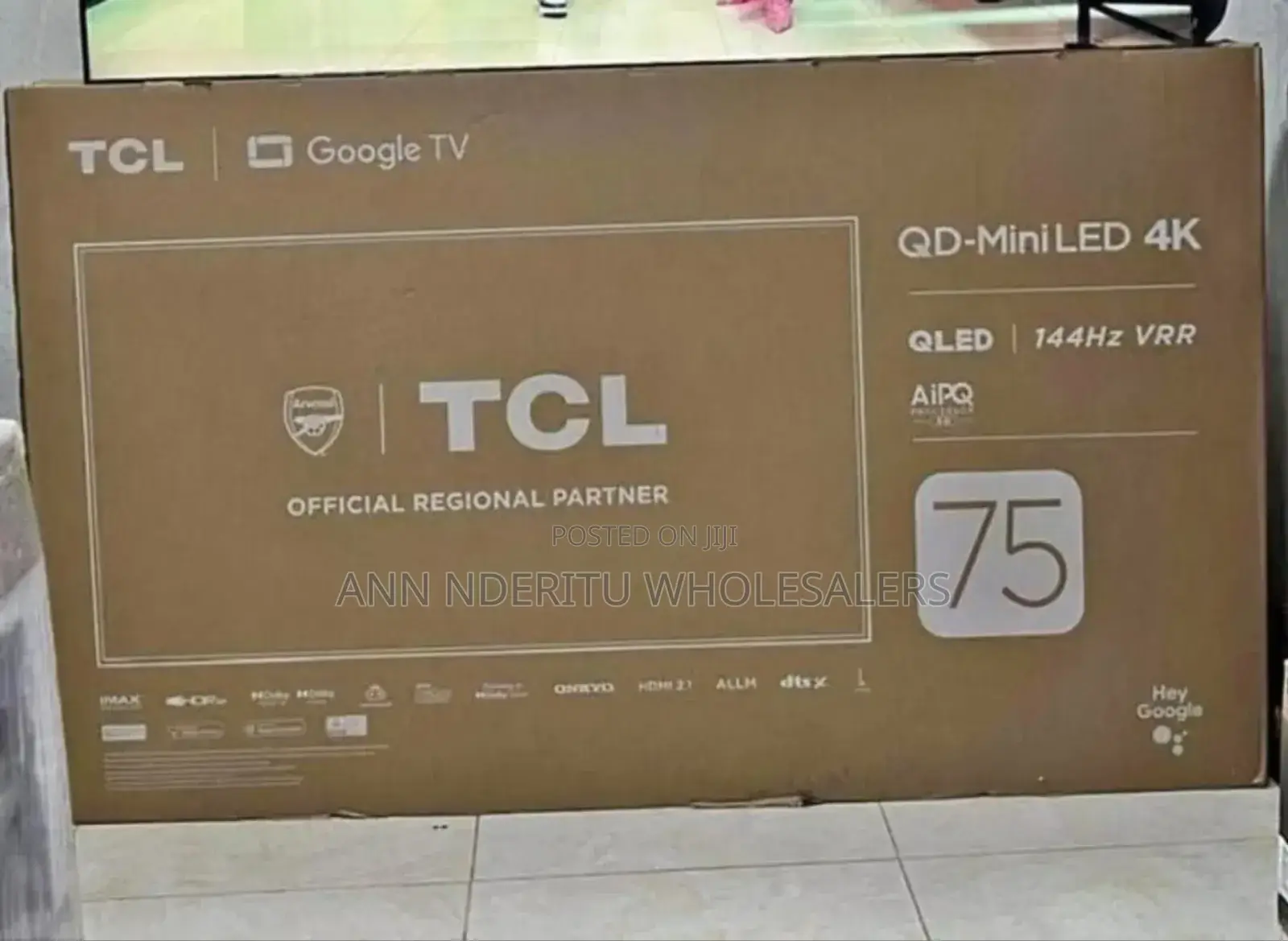 Goggle Tv Qled 4 K 75 Inch Frameless TCL