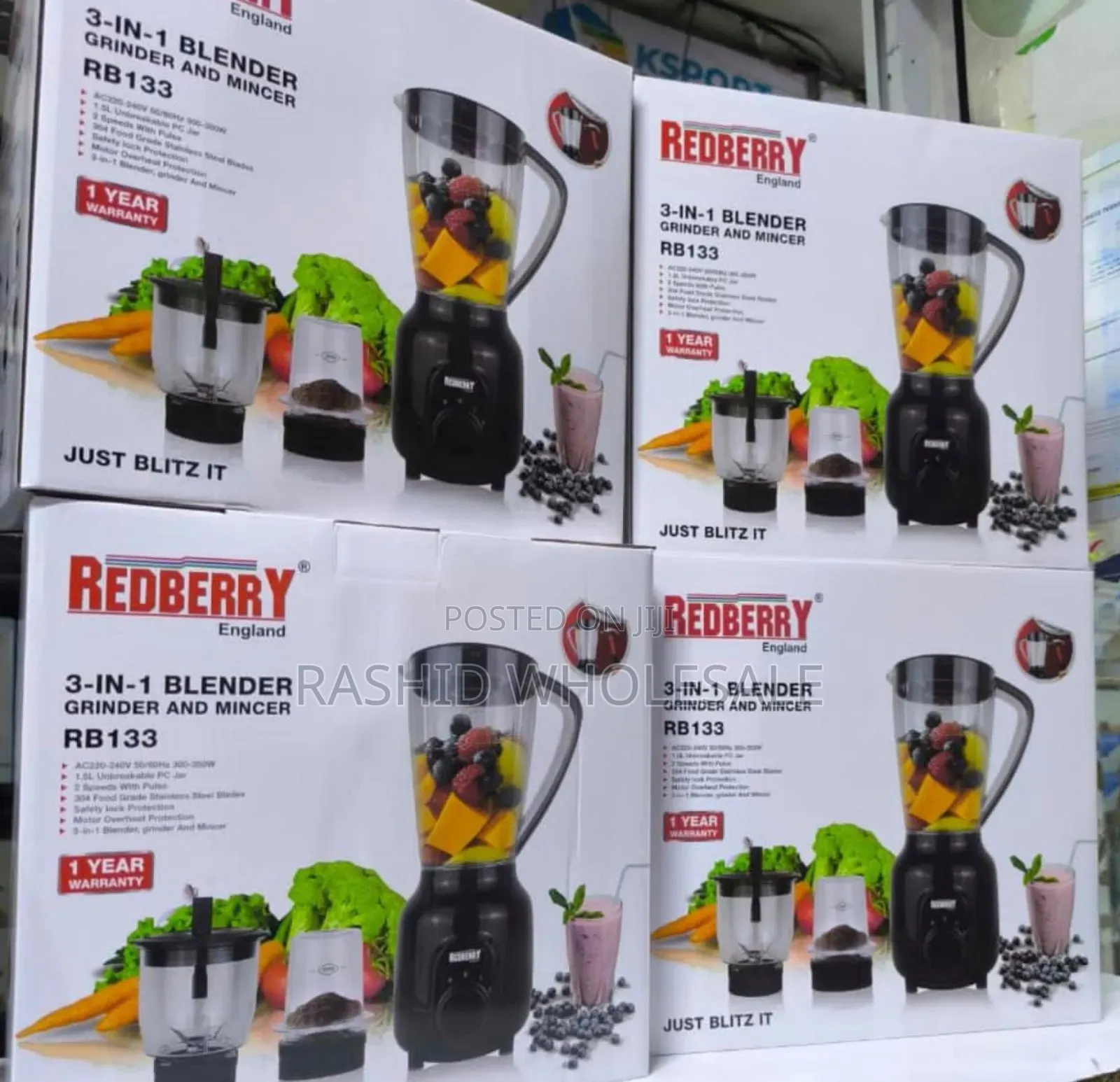 Modern Redberry Blender 2 In 1