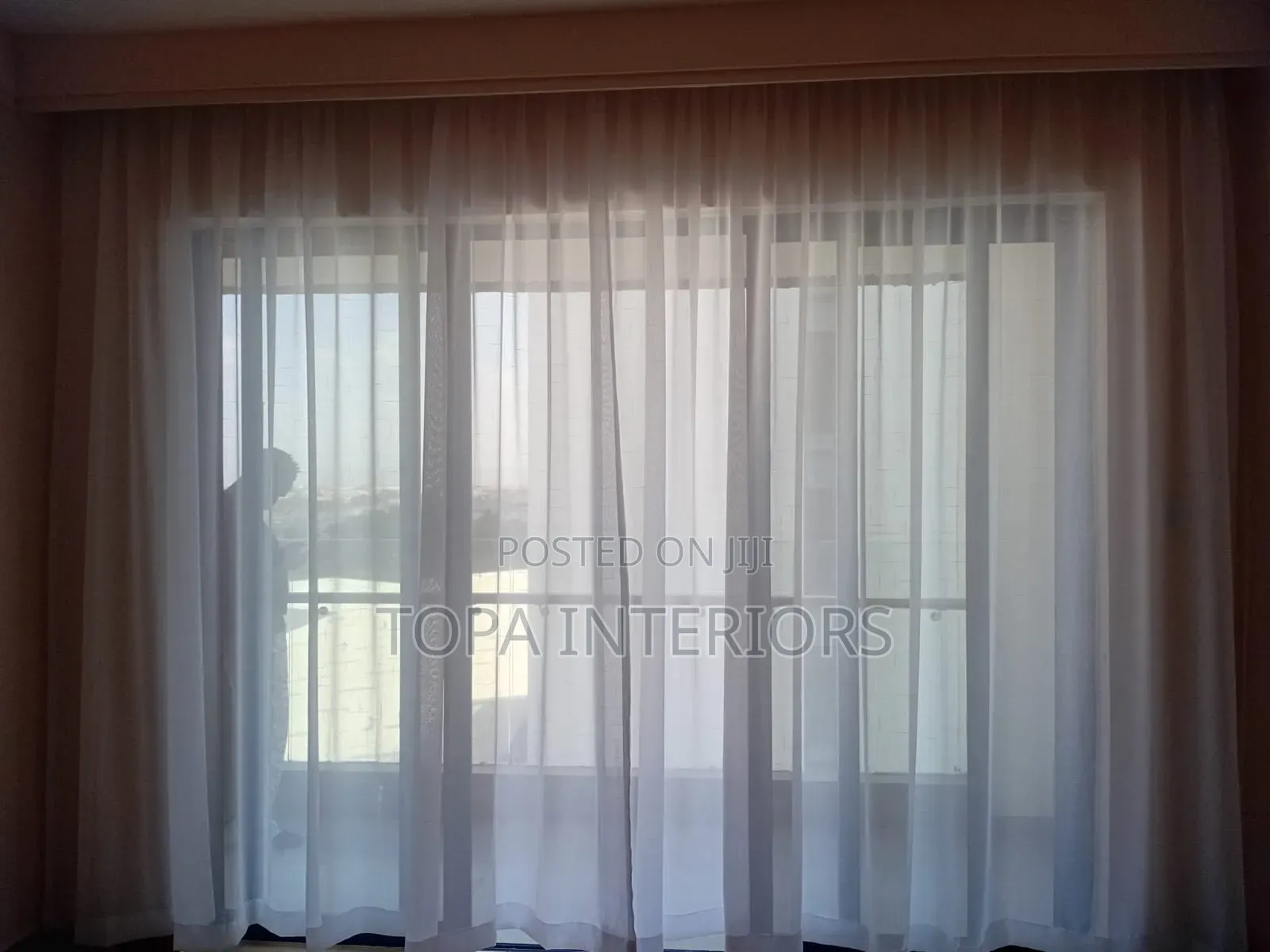 Beta White Sheers for Living Room and Bedroom Nets