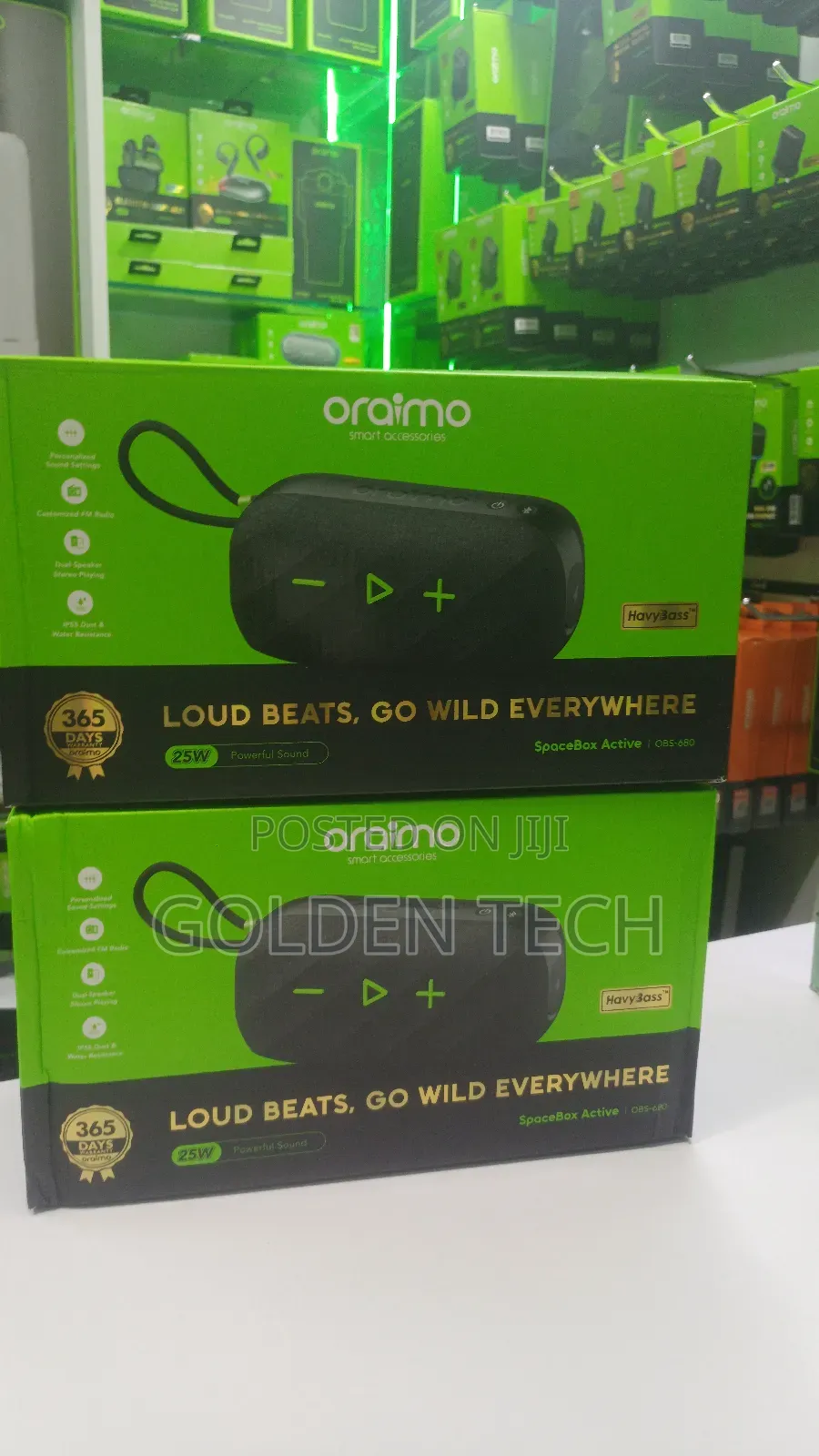 Oraimo Spacebox Active 25w Portable Bluetooth Speaker