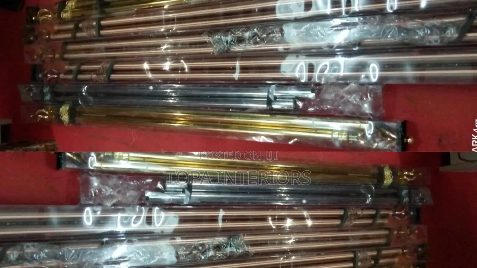 Chinese 4m Double Curtain Rods Set With All Accessories