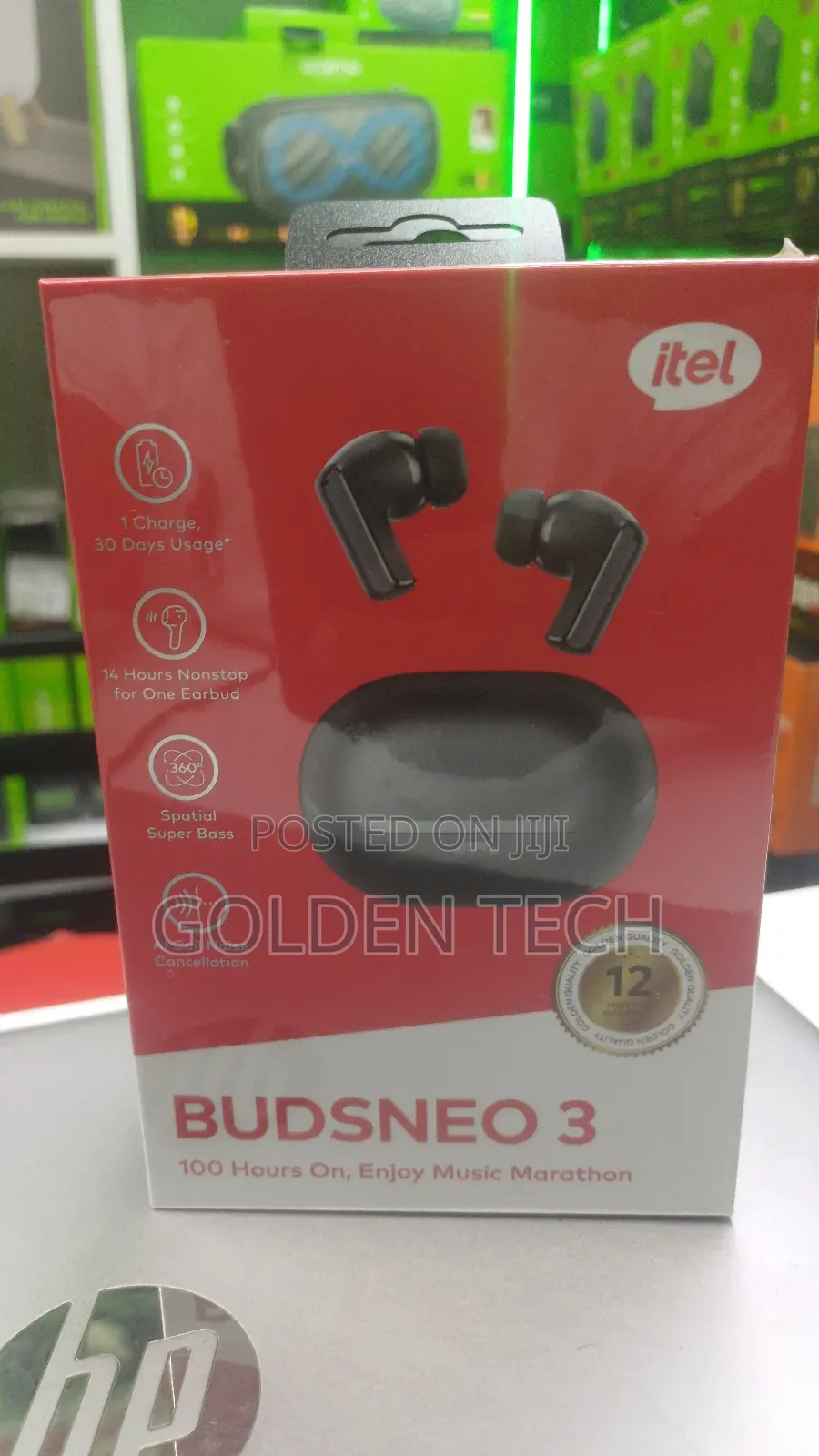 Itel Buds Neo 3 Earbuds – Ai Noise Cancellation 100 HRS Playtime