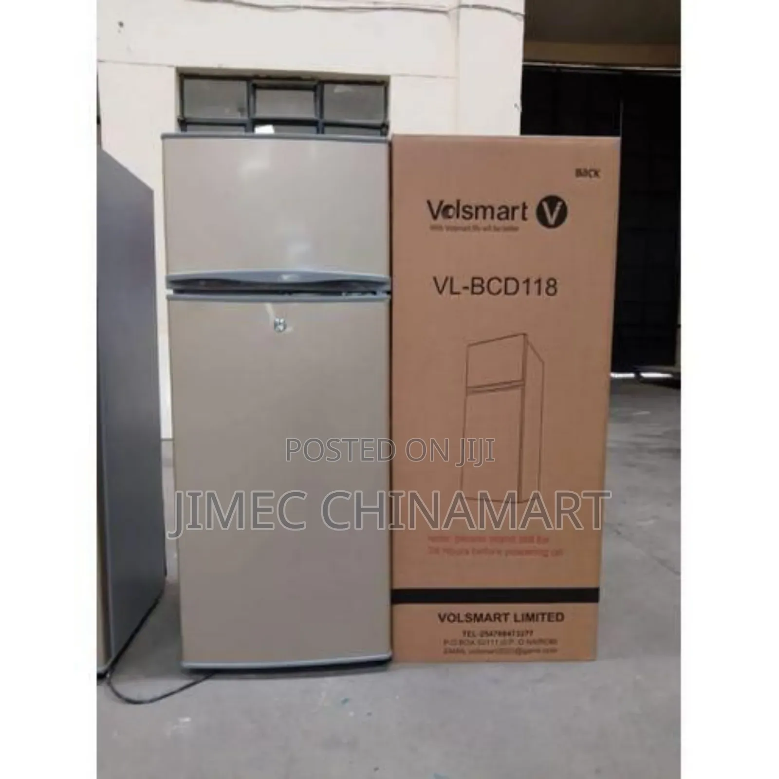 118 Lsilver Volsmart Double Door Refrigerator