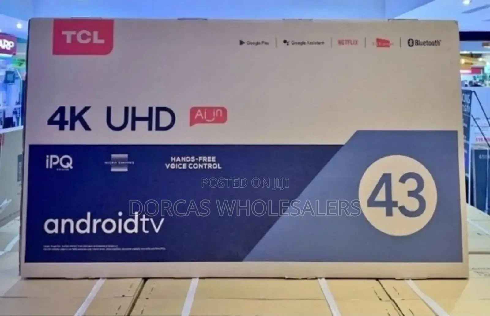 Bluetooth Enabled 4 K HDR TCL 43 Inch Tv
