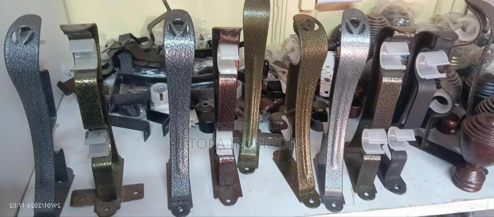 Wall Brackets and Jua Kali Curtain Rods