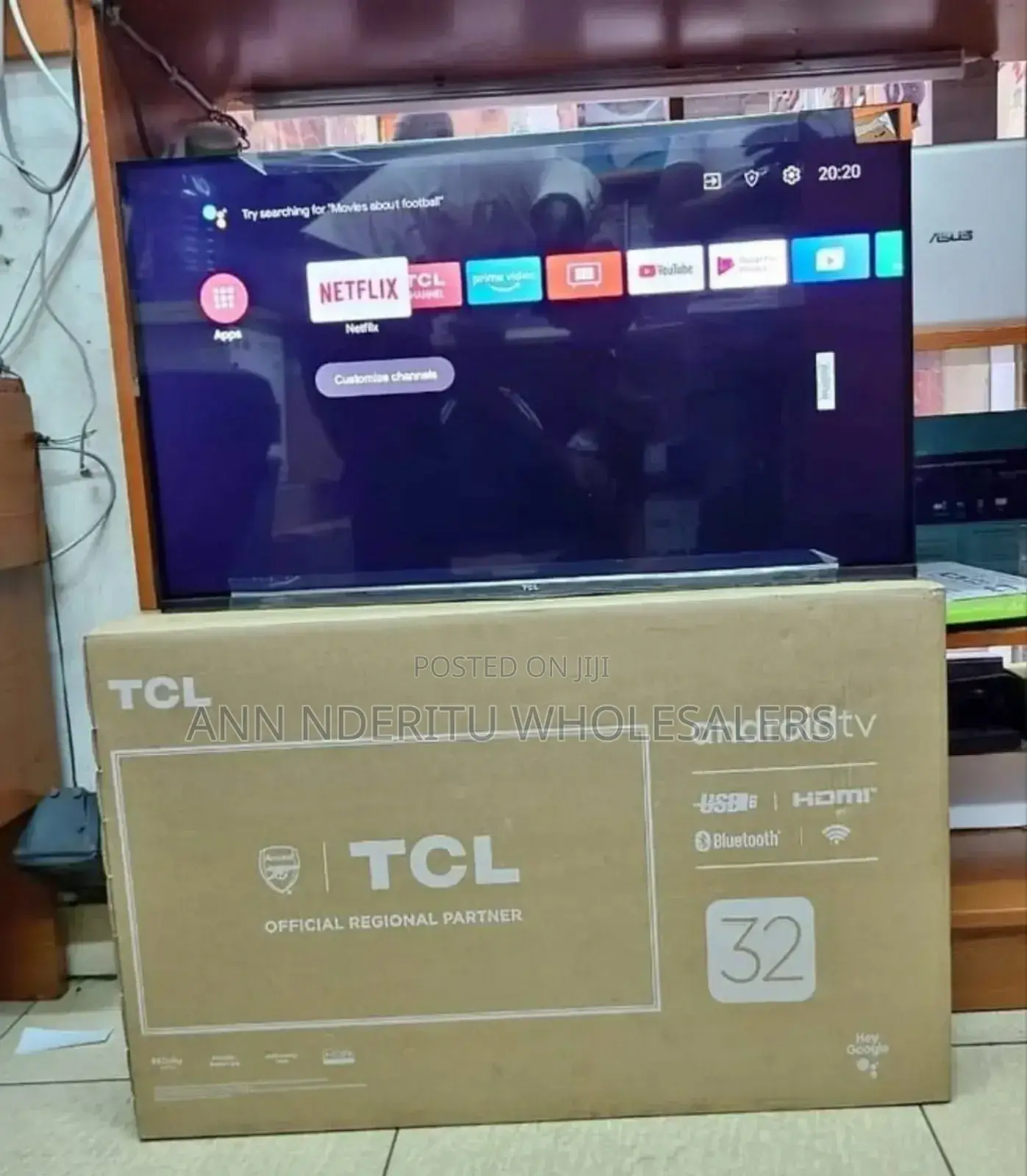 Frameless TCL 32 Inc Android Tv