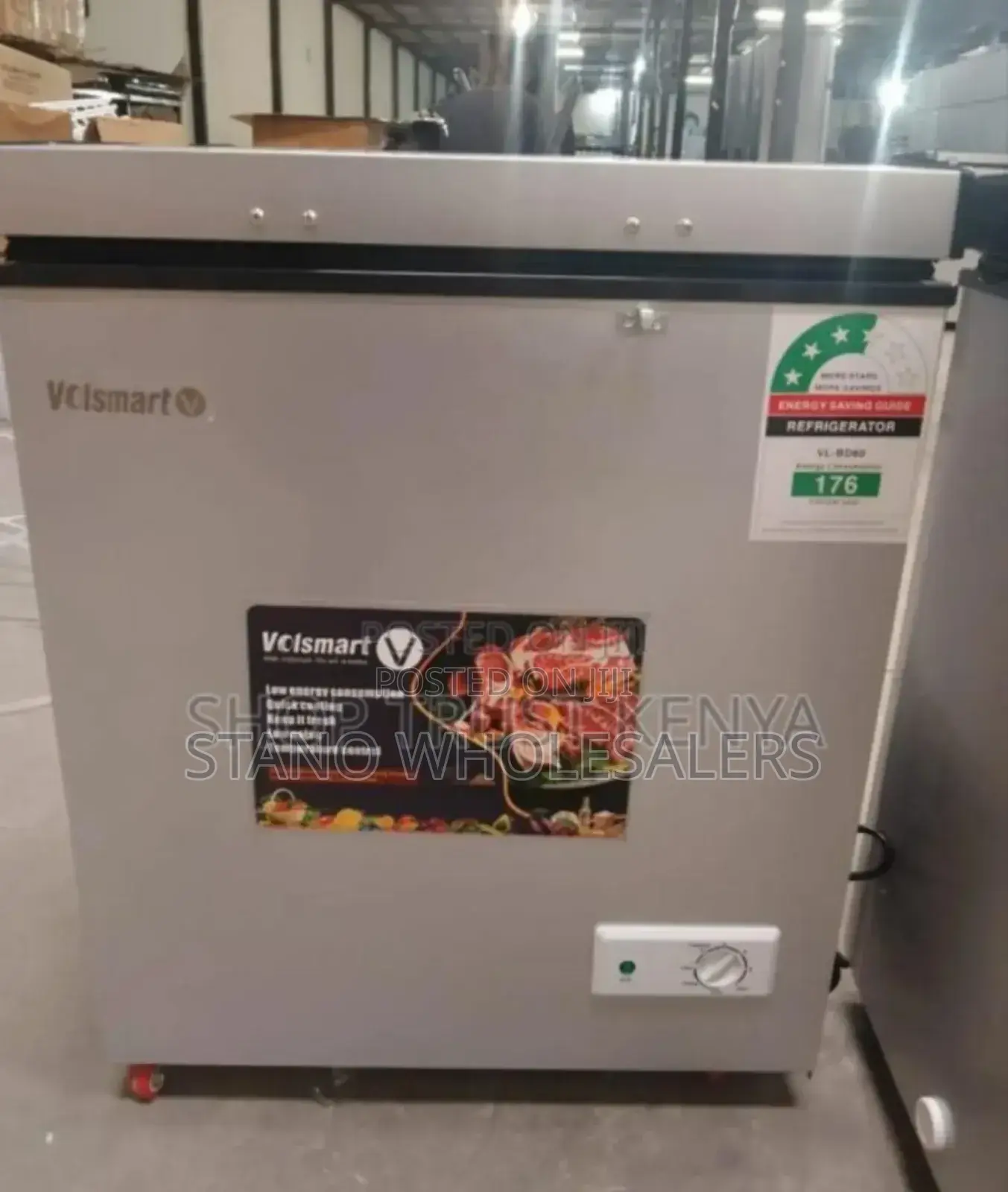Colour Grey-: Volsmart 60l Freezer
