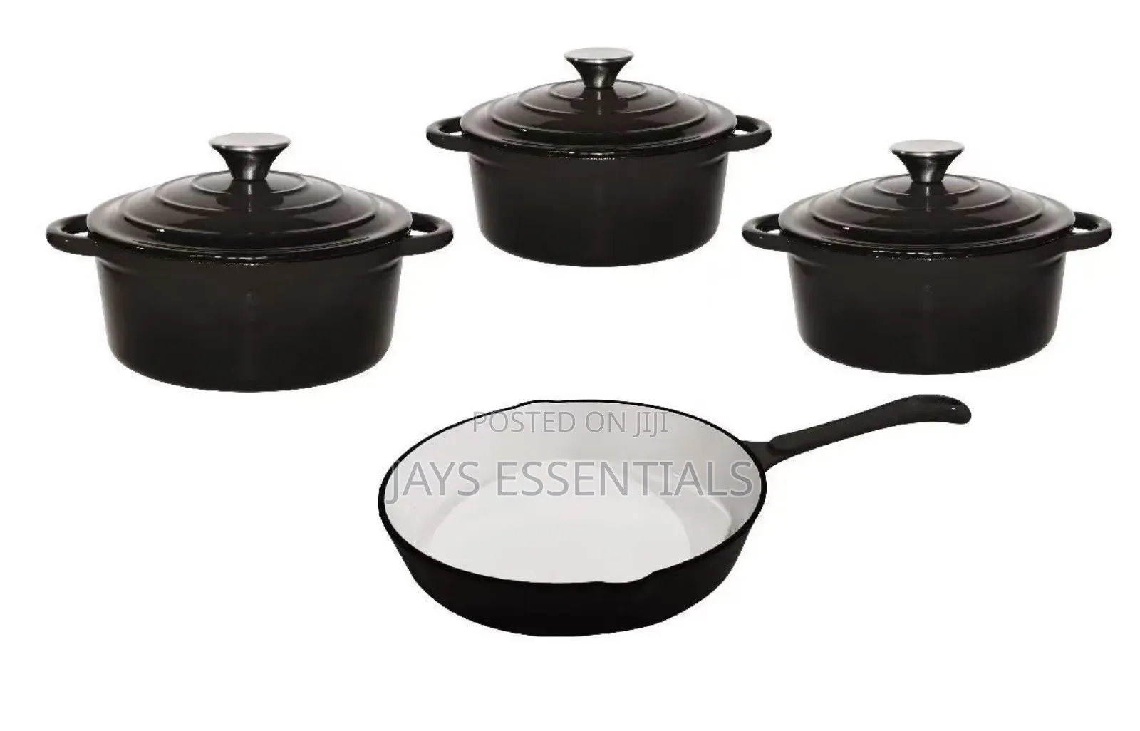 4pc Cast Iron Cookware Set