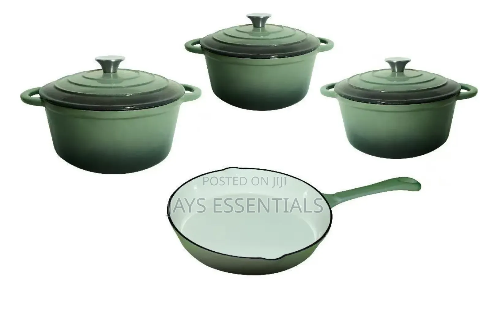 4pc Cast Iron Cookware Set