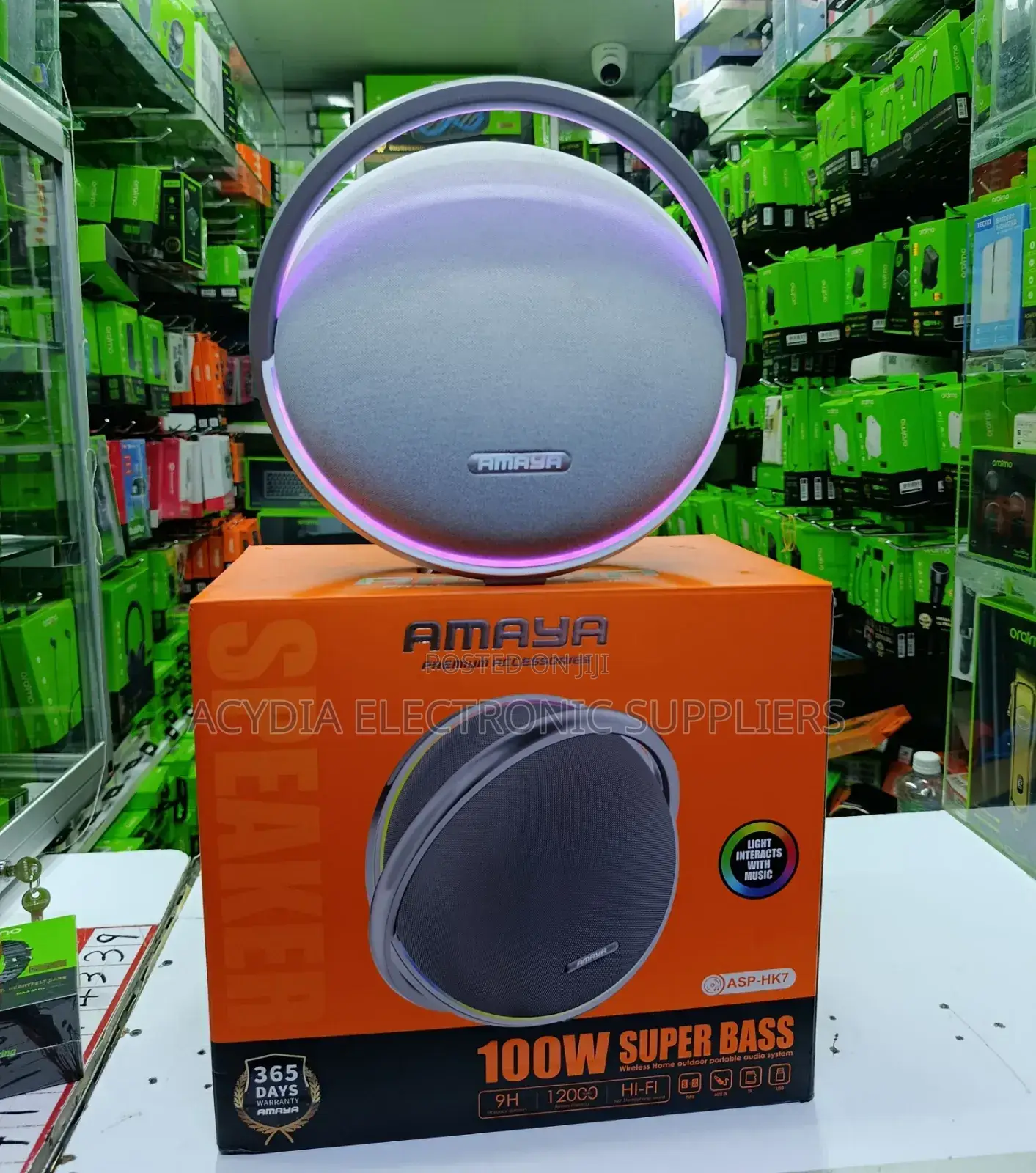 Amaya Asp-Hk7 100w Supper Bass Wireless Home Portable Audio System