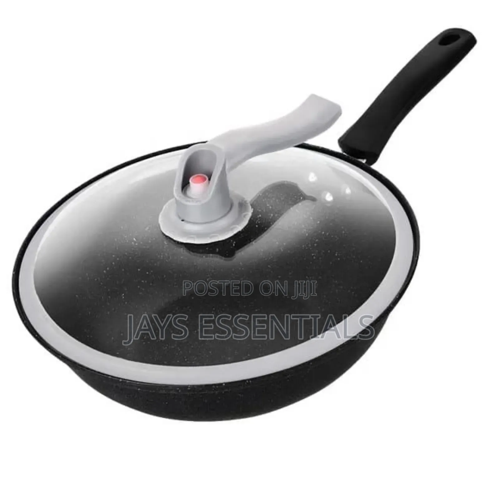 32cm Wok Pan With Lid : Non Stick