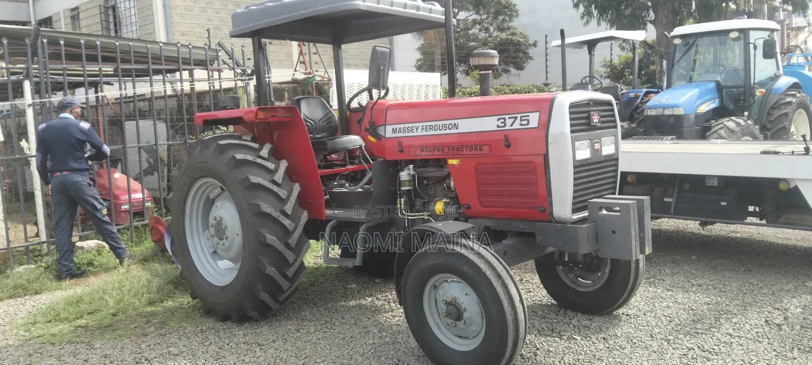 Brand New Mf 375 2wd + Plough +Front Weights+ Drawbar