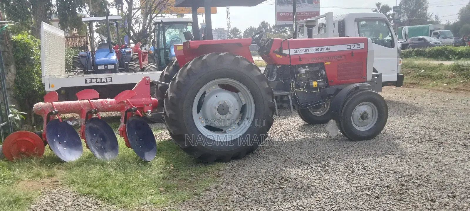 Brand New Mf 375 2wd + Plough +Front Weights+ Drawbar