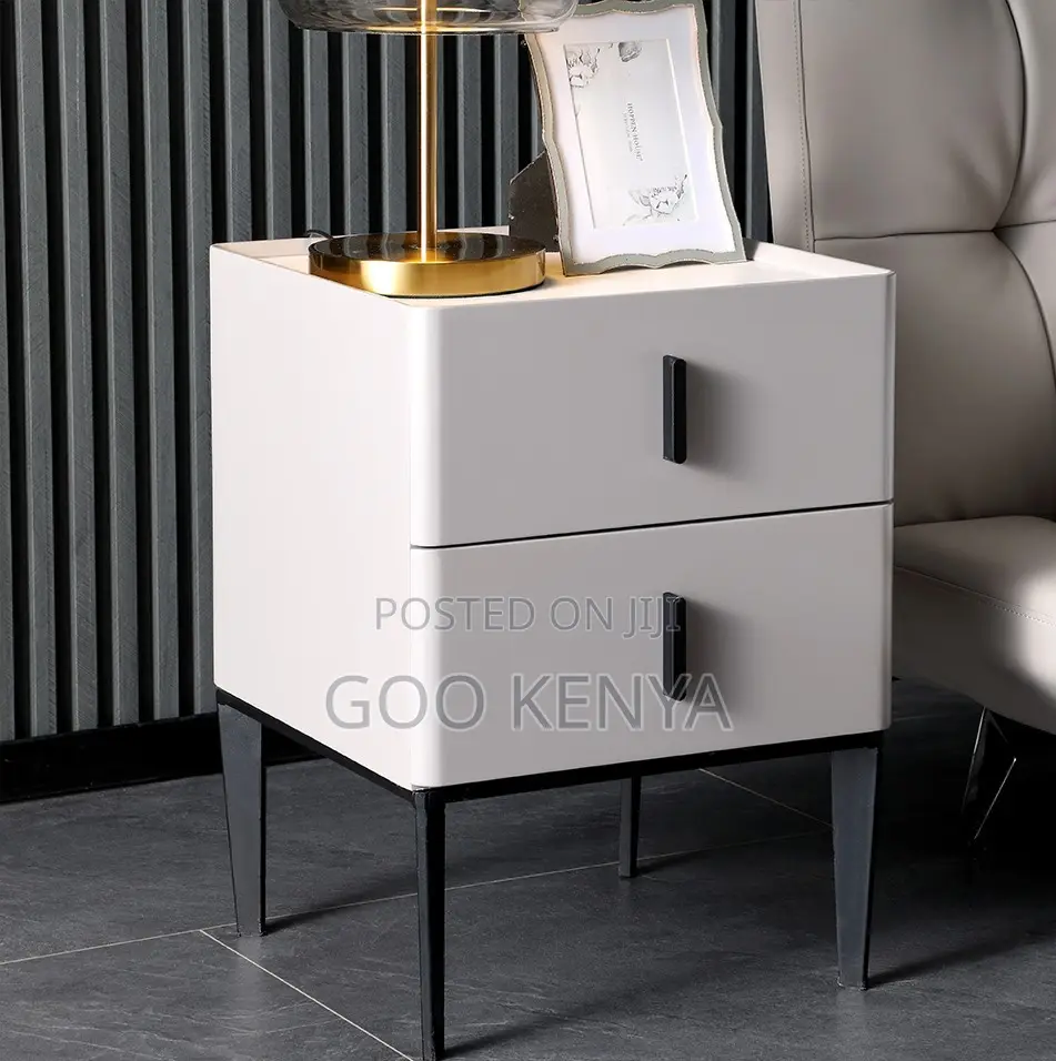 Home Cabinet; Contemporary Bedroom Nightstand Cabinet With Drawers