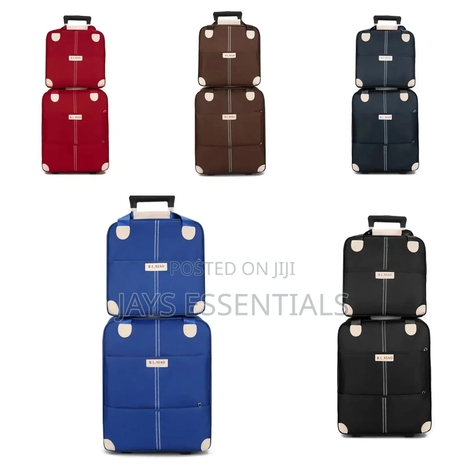 2 in 1 High Quality Big Sizes Trolley Travel Bags