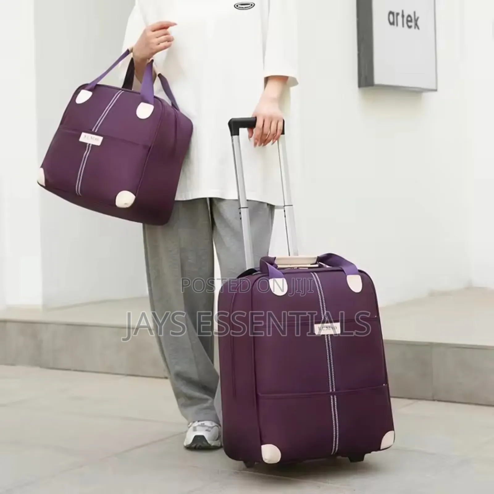 2 in 1 High Quality Big Sizes Trolley Travel Bags