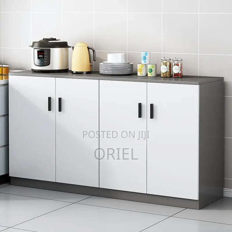 Office Cabinet : 4-Door Wooden Office Credenza