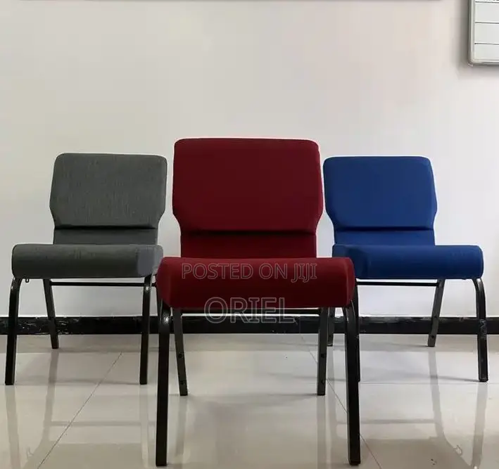 Modern Church Chair : Church/Theatre Fabric Customized Logo Chair