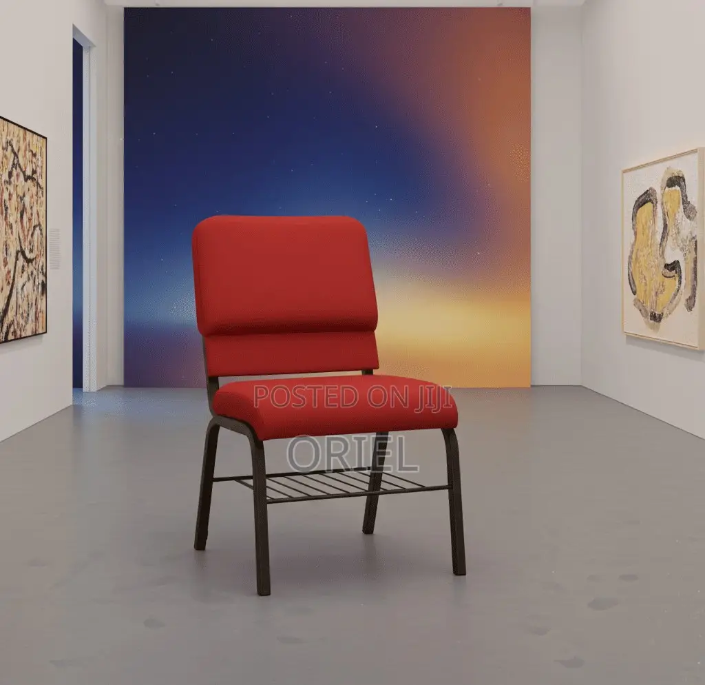 Modern Church Chair : Church/Theatre Fabric Customized Logo Chair