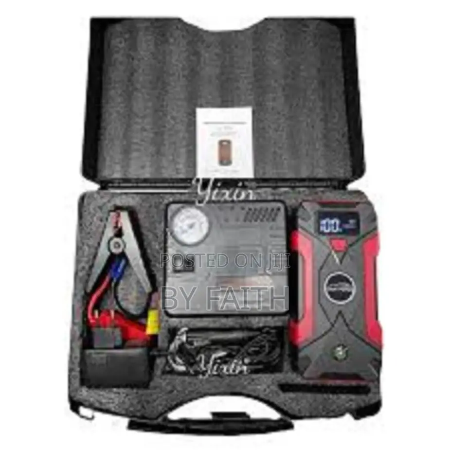 12v 99800mah Car Jump Starter Built in Tire Inflator and Power Bank