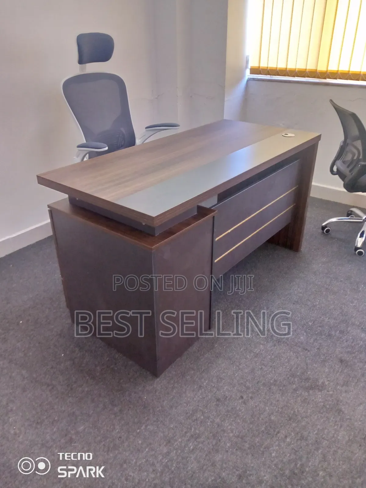Best Director Office Desk and Headrest Chair