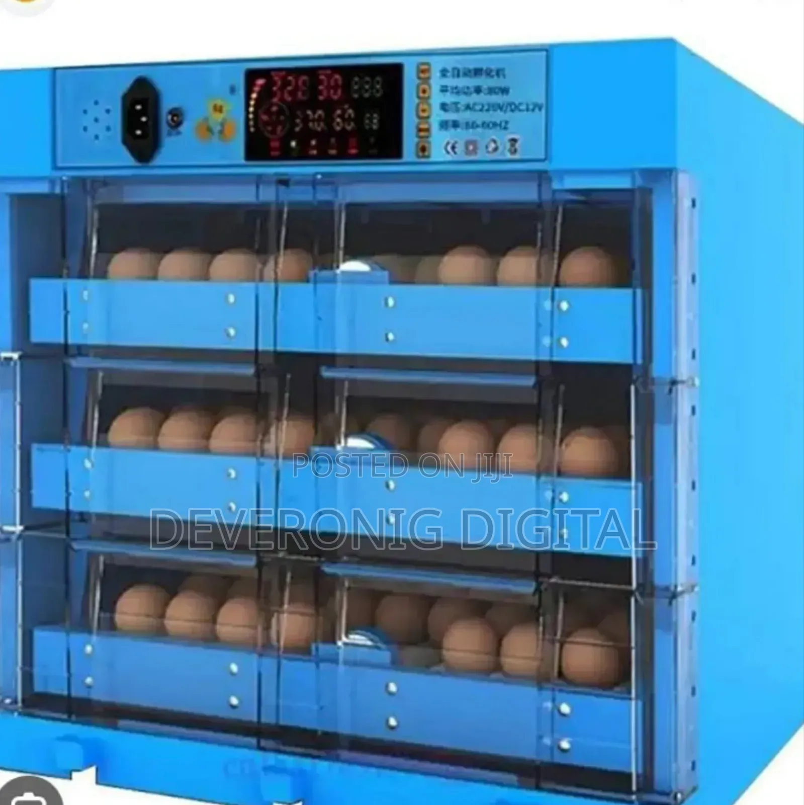 192 Eggs Automatic Incubator