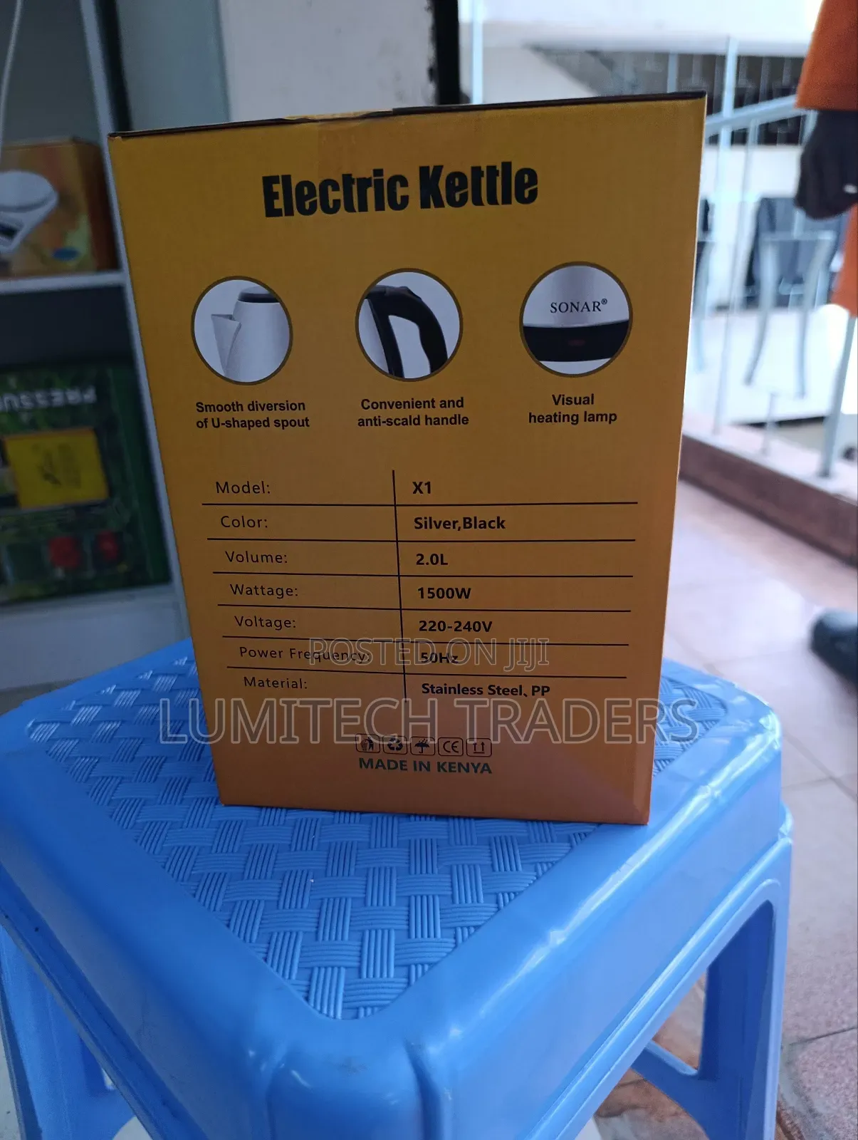 Sonar 2litres Stainless Steel Electric Kettle