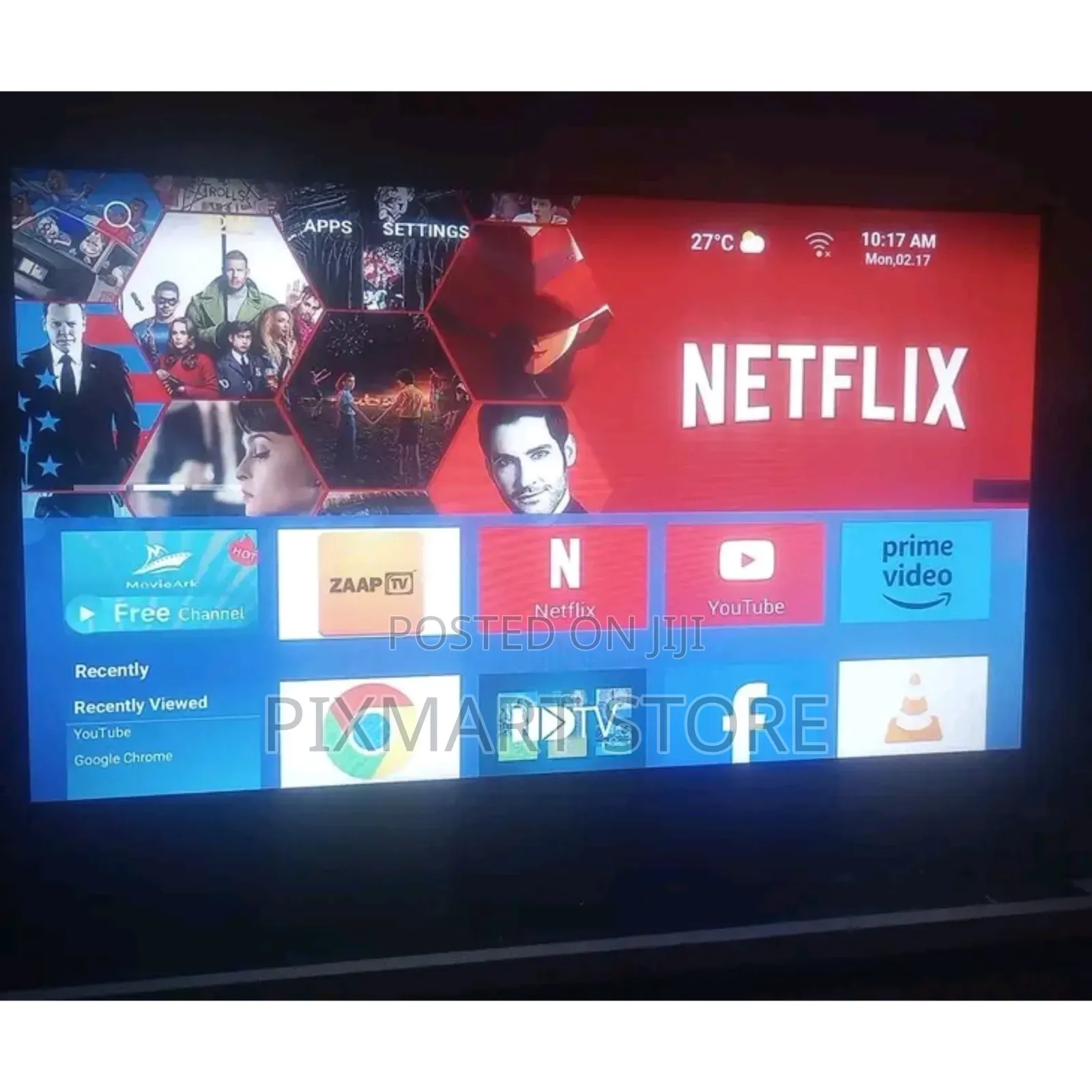 Decho 55′′ Android Smart Tv With Youtube, Netflix Hdmi/Usb