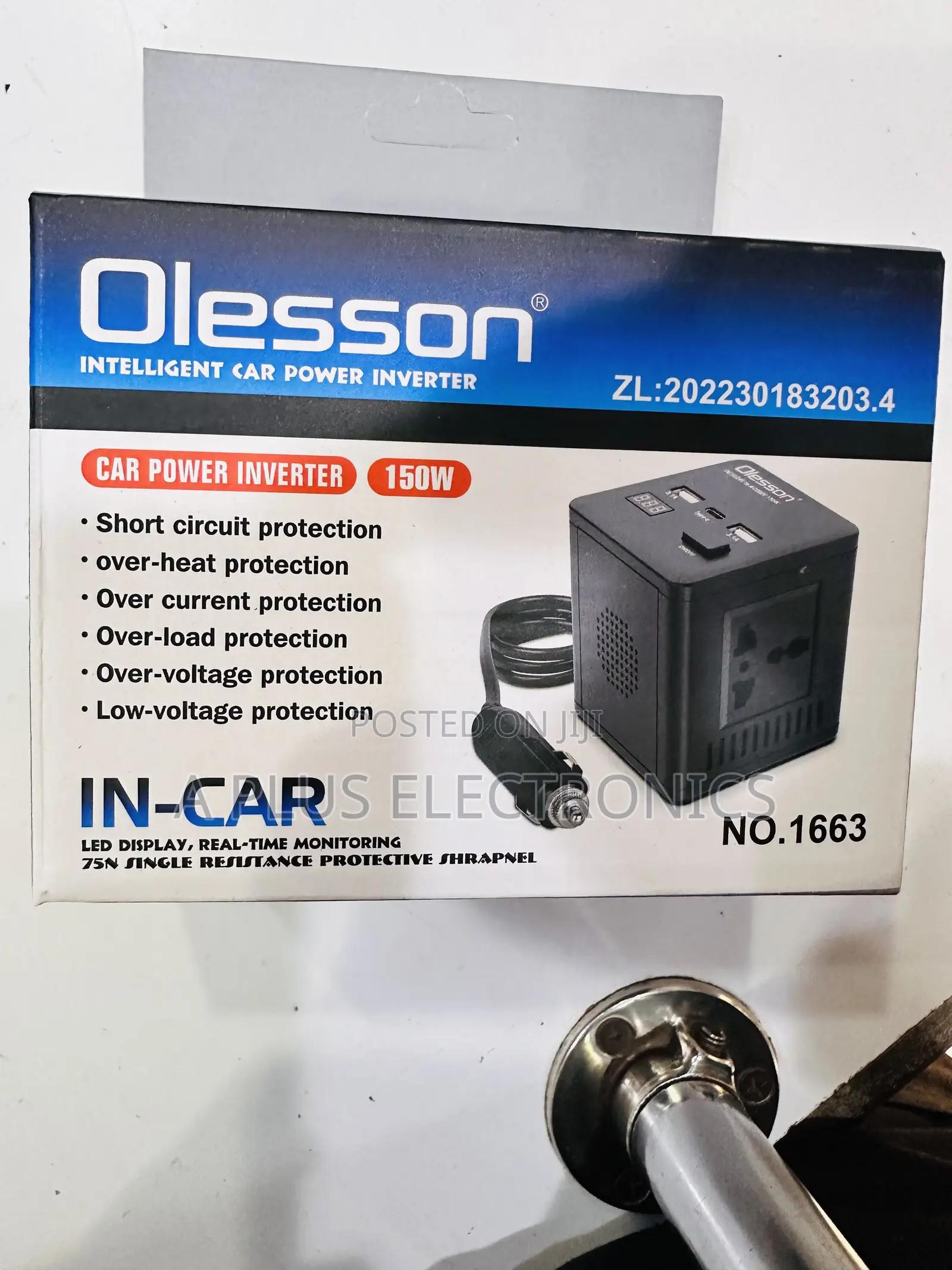 Olesson 1663 Car Inverter – Durable 12v Car Inverter
