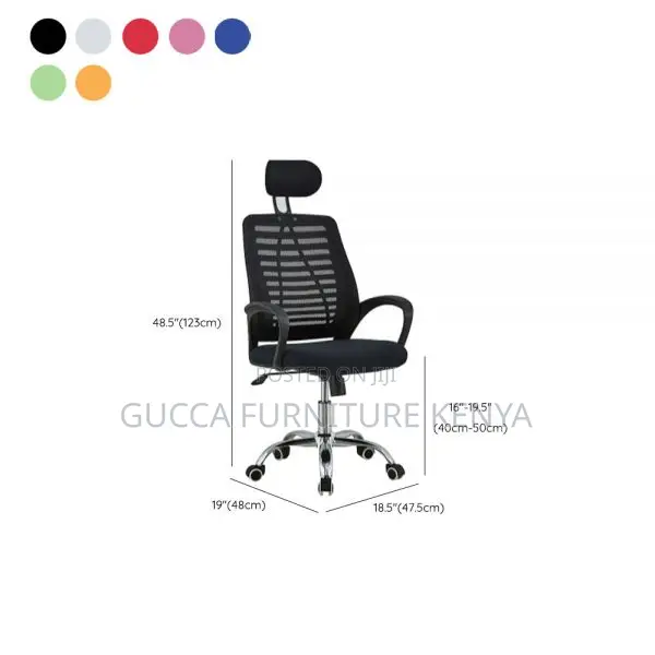 Office Adjustable Staff Headrest Chair