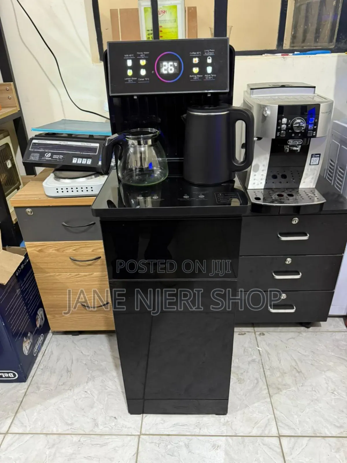 Electromate  Bottom Load Dispenser With Kettle  And Coffee Maker